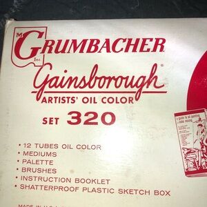 Vintage  Gainsborough Artists' Oil Color Set 320- used lightly